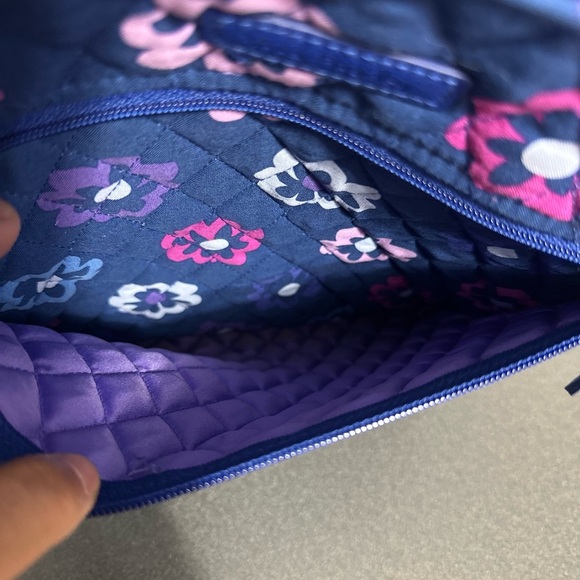 Vera Bradley Blue Floral Quilted Backpack - Picture 5 of 10